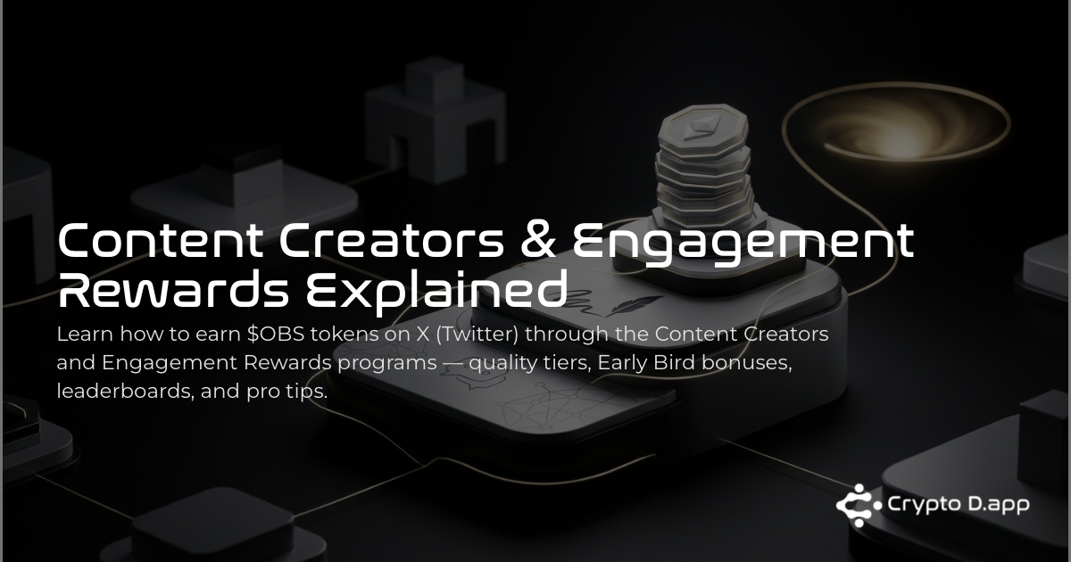 Content Creators, Engagement & Raids: Earn $OBS Explained
